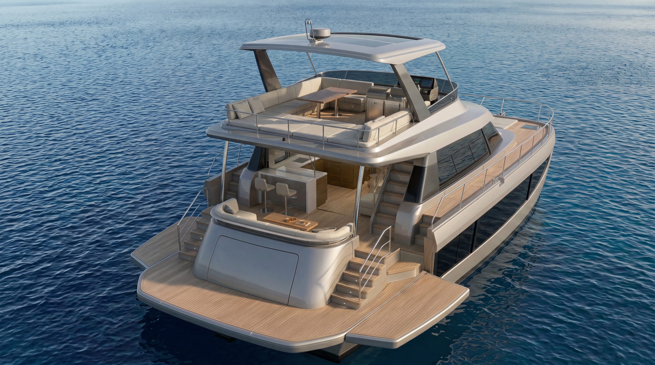 Valor 48 exterior and life on board